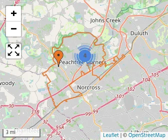 Area schools map
